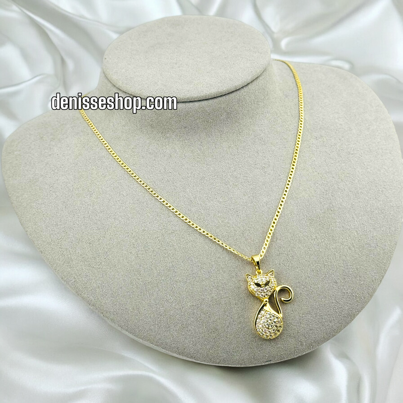 14K CAT PENDANT P433