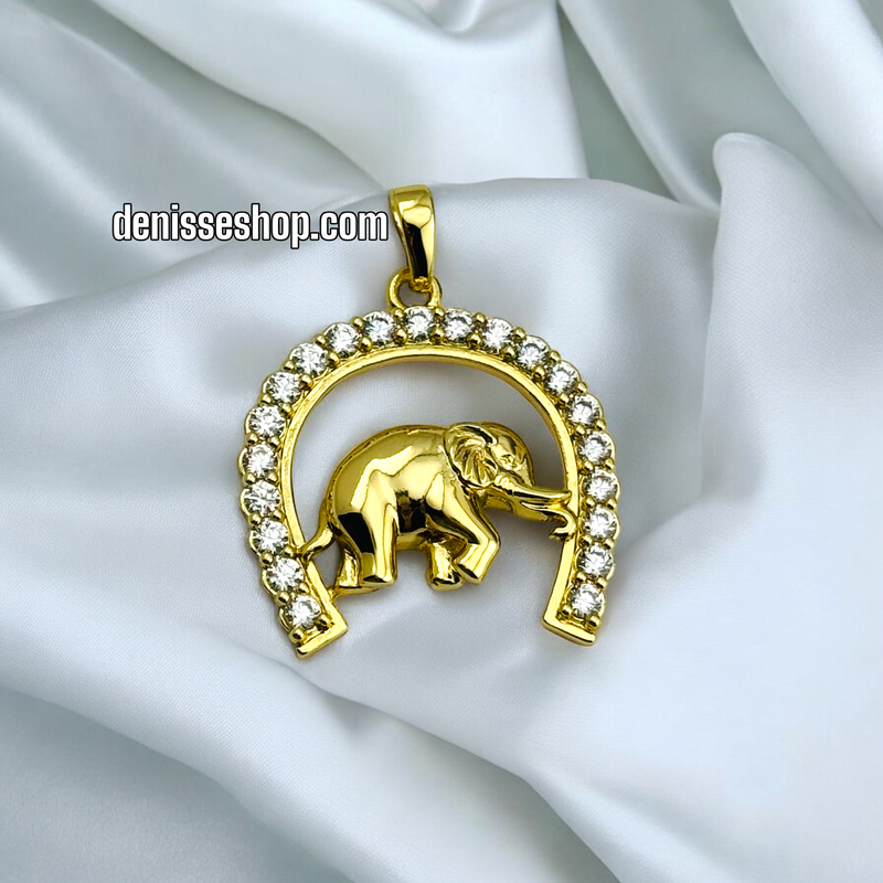 14K ELEPHANT PENDANT P425