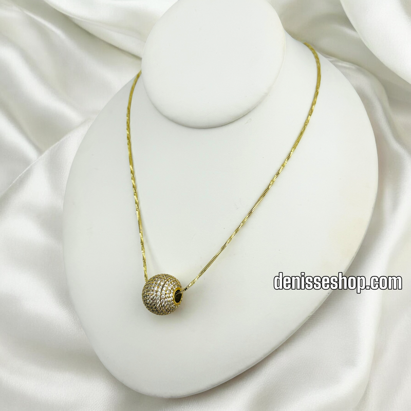 14K FASHION BALL NECKLACE N217