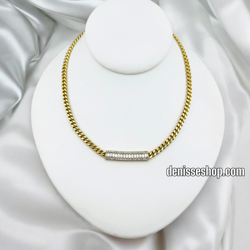 14K ELEGANT CUBAN NECKLACE N222