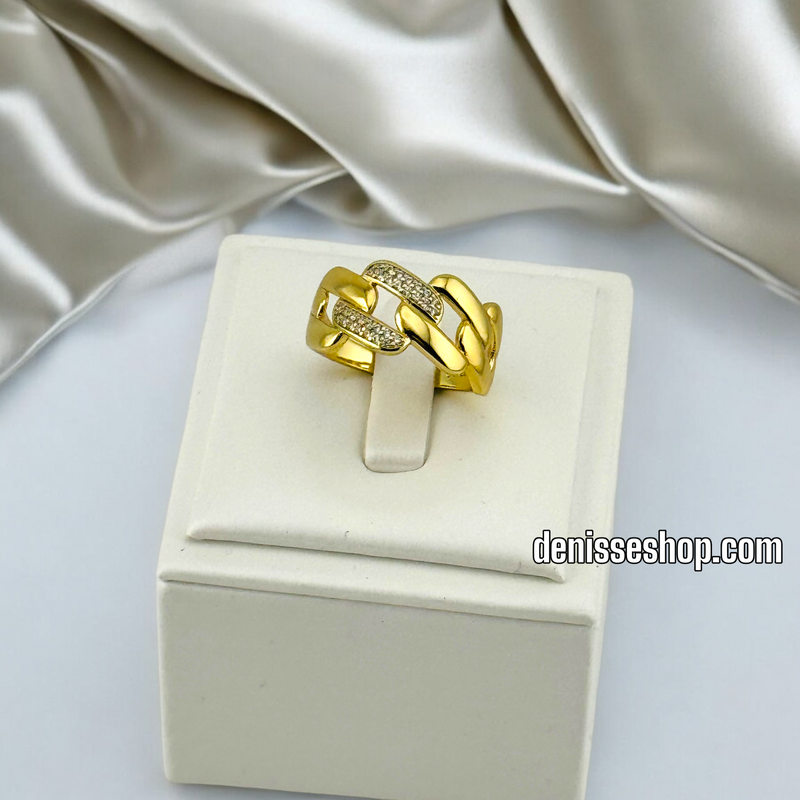 14K GOLD/LINK FASHION RING RG268