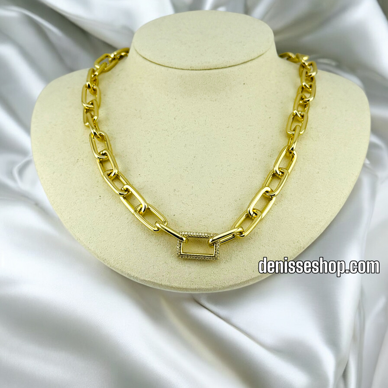 14K LINK CHAIN WOMEN  NECKLACE SET N86