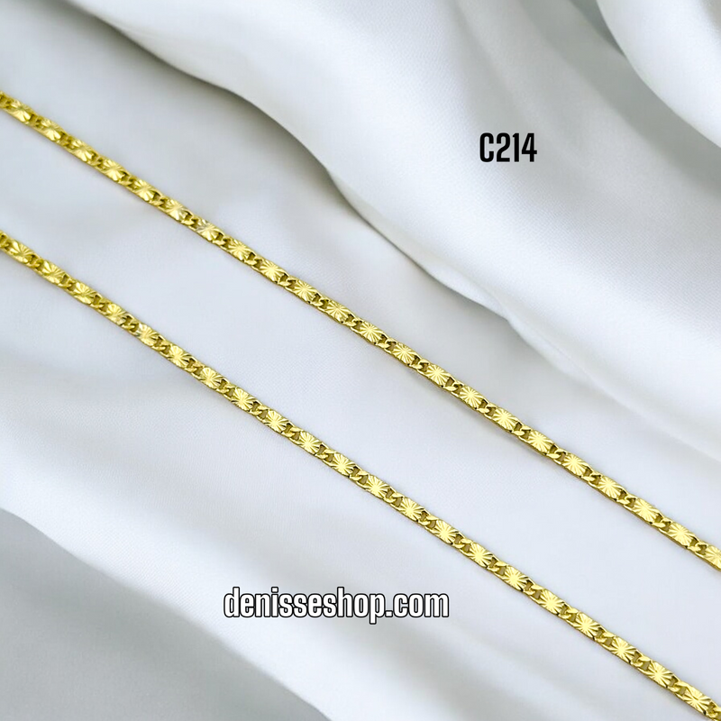 14K THIN STAR DESIGN CHAIN C214