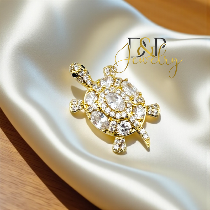 14K TURTLE PENDANT P878