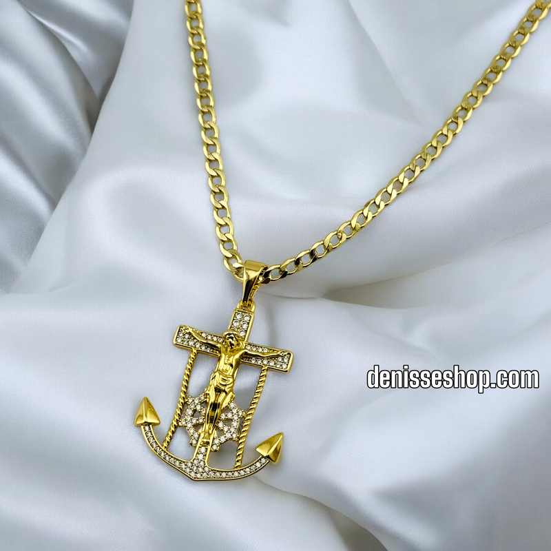 14K MEN/BOYS ANCHOR PENDANT P584