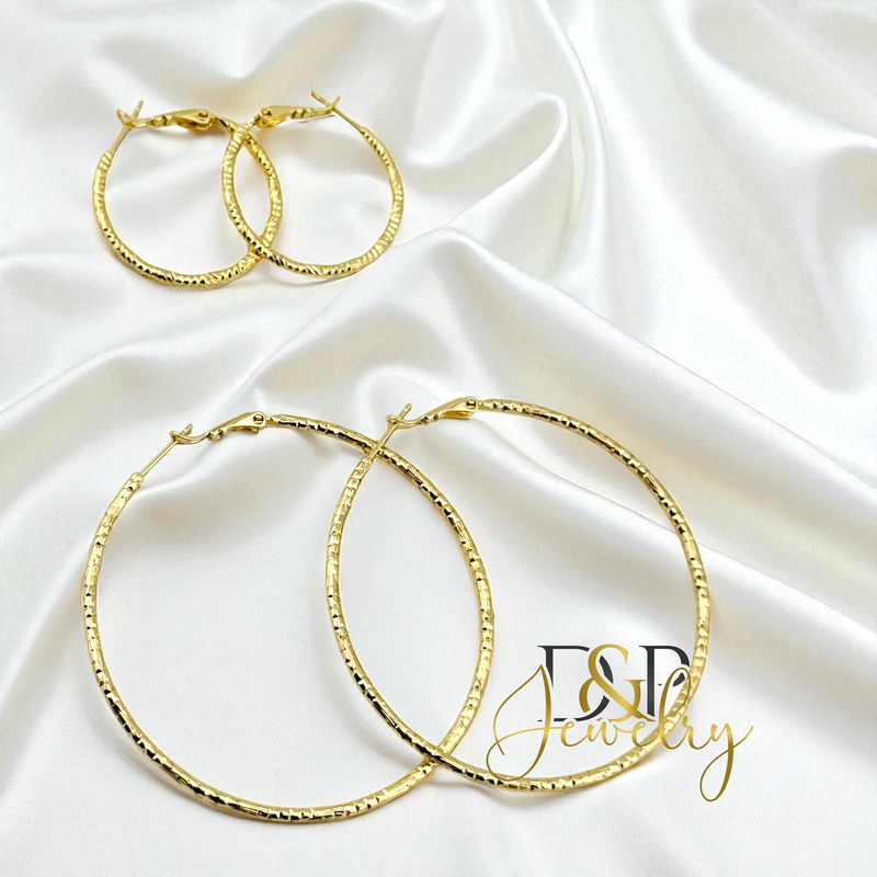 14K GOLD HOOP EARRING HP794