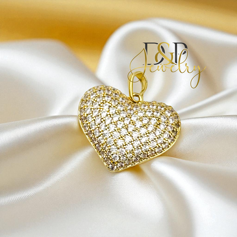 14K FASHION HEART PENDANT P870