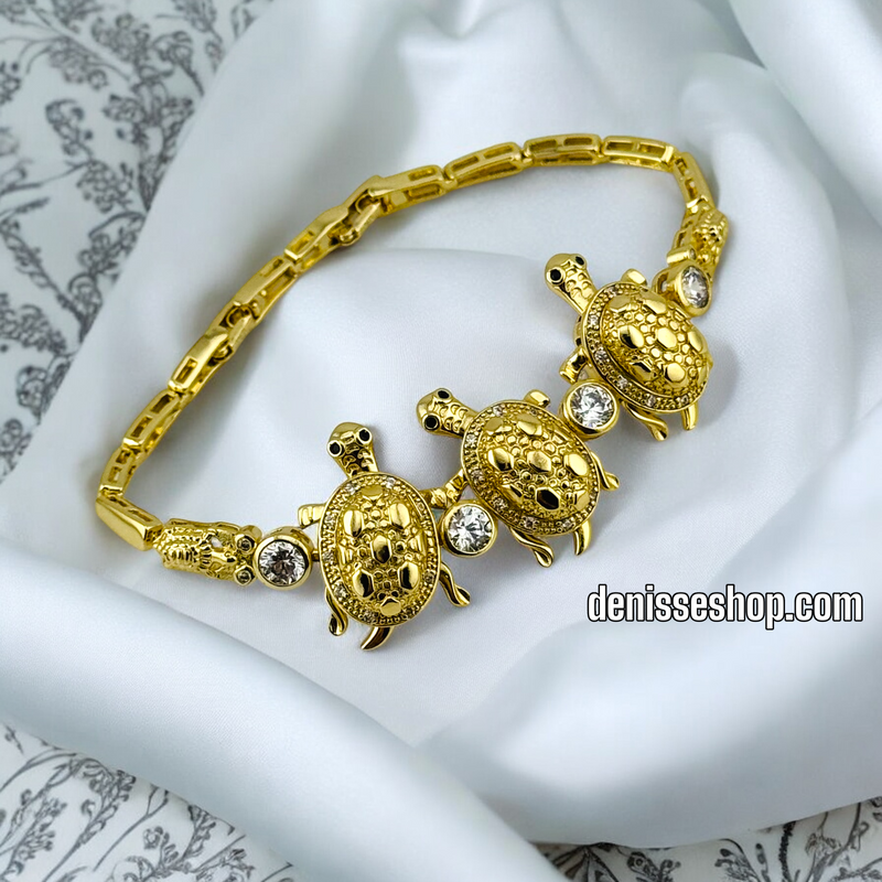 14K TURTLES BRACELET BR508