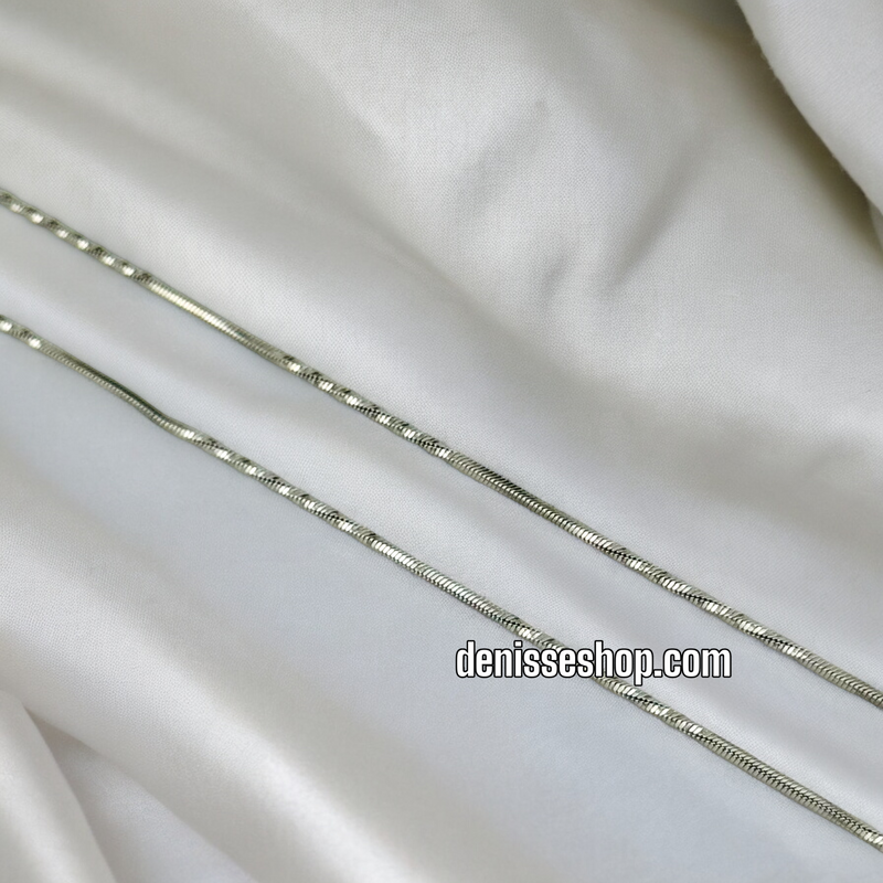 MOUSE TAIL SILVER CHAIN 1 MM C519