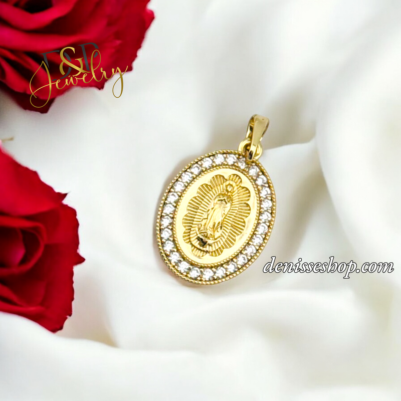 14K WOMEN/GIRL MARY SMALL PENDANT P688