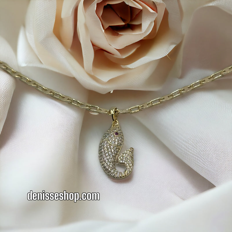 14K FISH PENDANT P204 (CHAIN NOT INCLUDED)