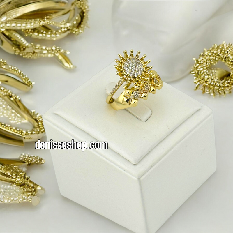 14K FASHION SUN  RING RG233