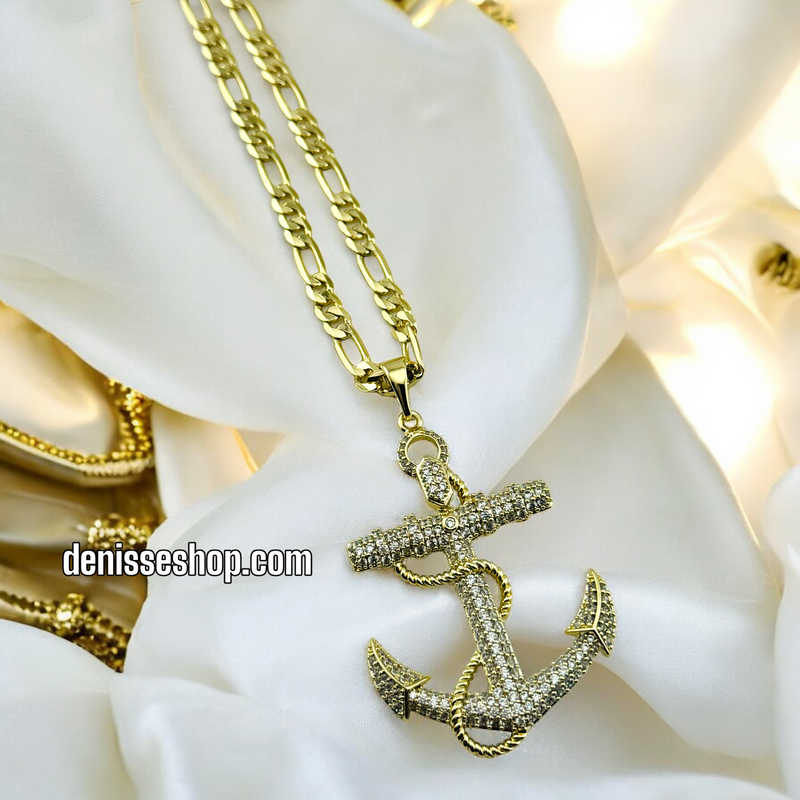 14K ANCHOR PENDANT P416