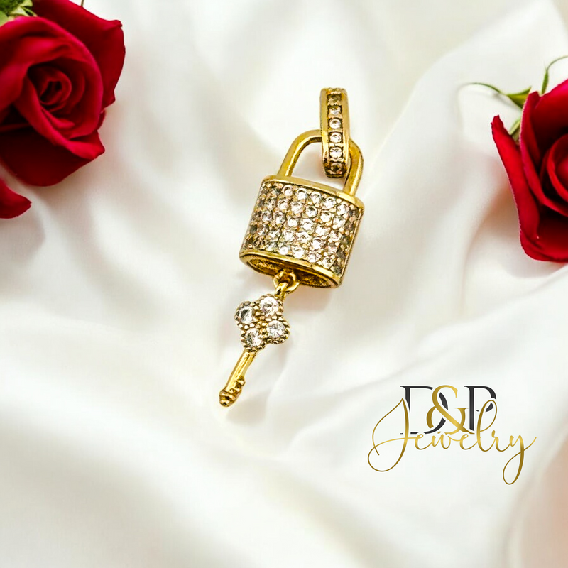 14K LOCK PENDANT P865