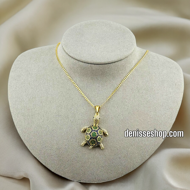 14K TURTLE PENDANT P383