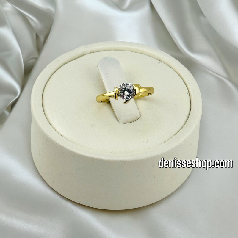 14K GIRL WHITE STONE RING RG276