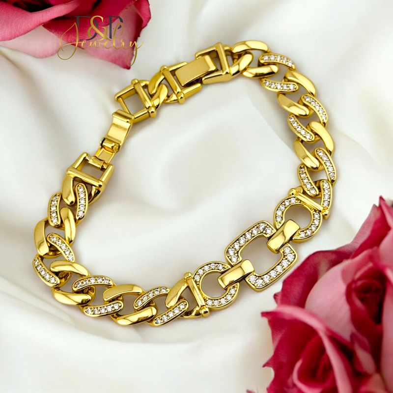 14K CHUNKY DIAMONDS BRACELET BR698