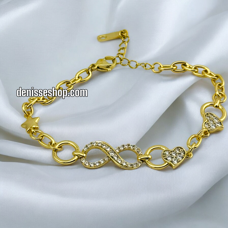 14K INFINITY GOLD BRACELET BR439