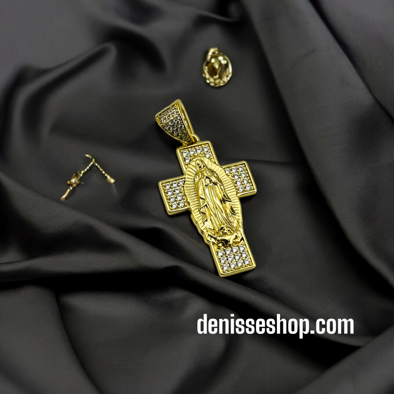 14K GUADALUPE MARY PENDANT P348