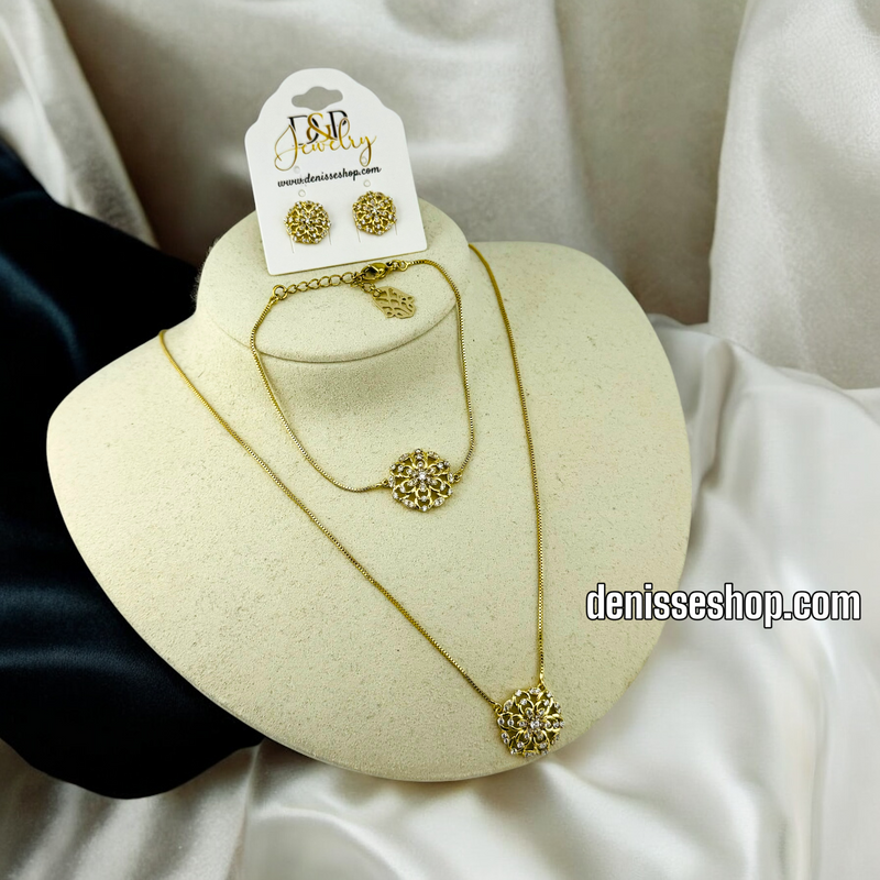 14K WOMAN/ NECKLACE SET N154