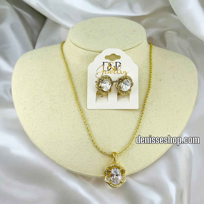 14K WOMEN ELEGANT NECKLACE SET N131