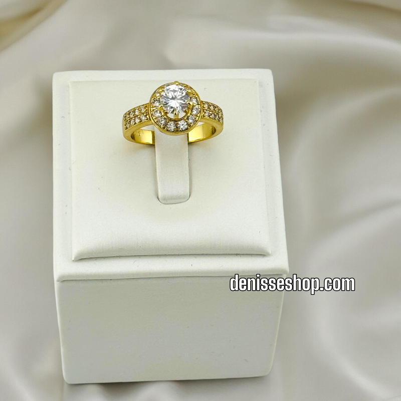 14K WHITE STONE GOLD RING RG184