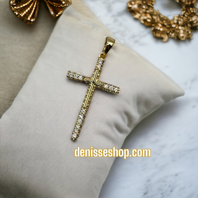 14K Cross Pendant P163