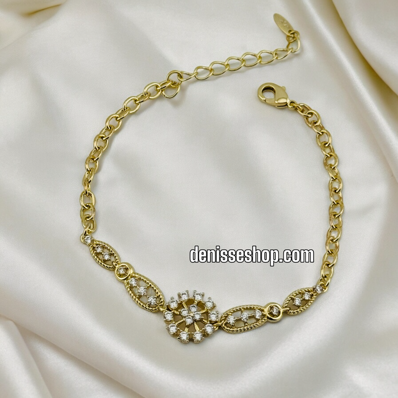 14K FLOWER BRACELET BR369