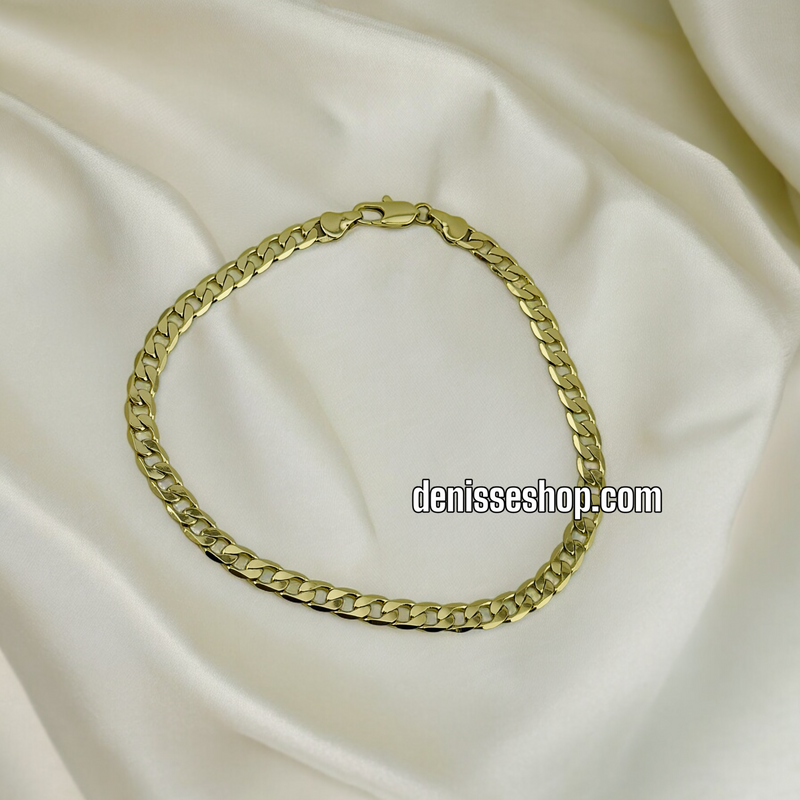 14K CUBAN ANKLET