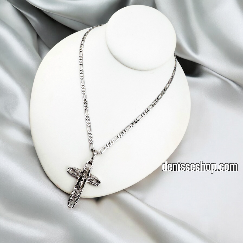 SILVER WOMAN/MEN CROSS PENDANT P638