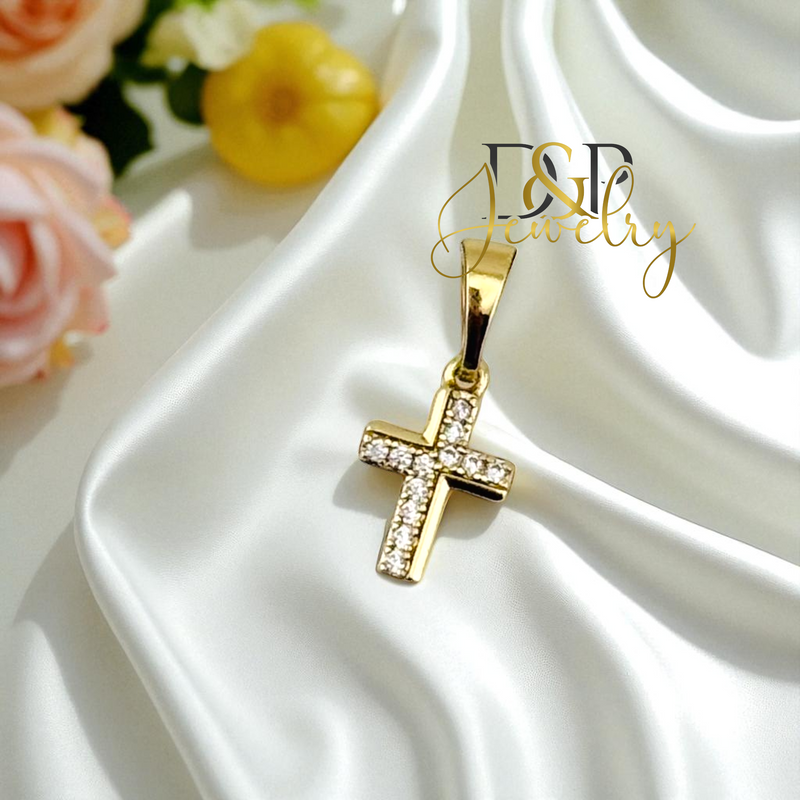 14K TINY CRUCIFIX PENDANT P869