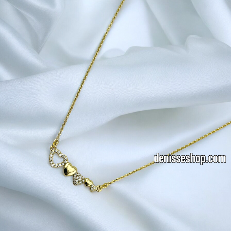 14K HEARTS NECKLACE 18&