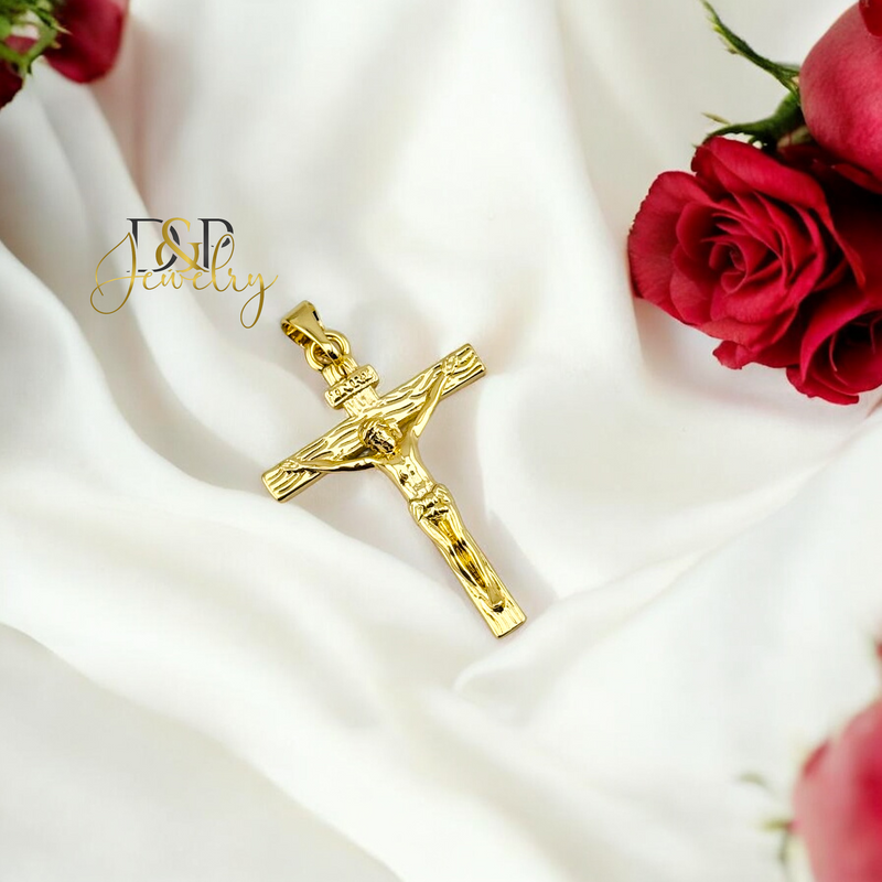 14K GOLD CRUCIFIX PENDANT P752