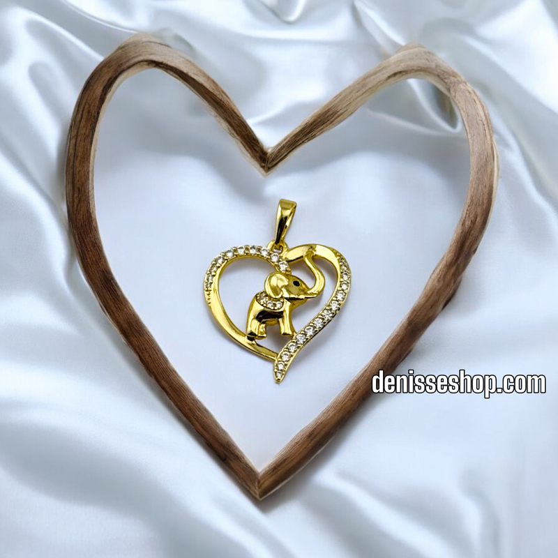 14K WOMEN/ELEFANT HEART PENDANT P525