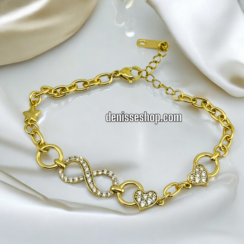 14K INFINITY GOLD BRACELET BR439