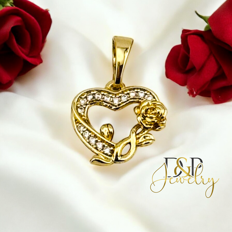 14K TINY HEART PENDANT P834