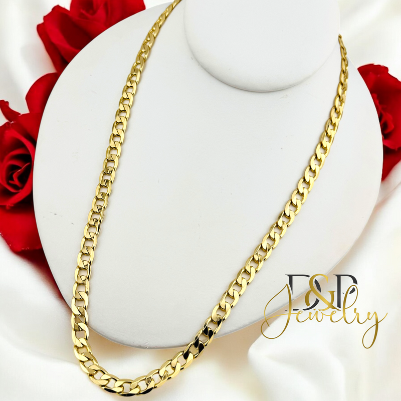 14K CUBAN CHAIN CH119 7MM