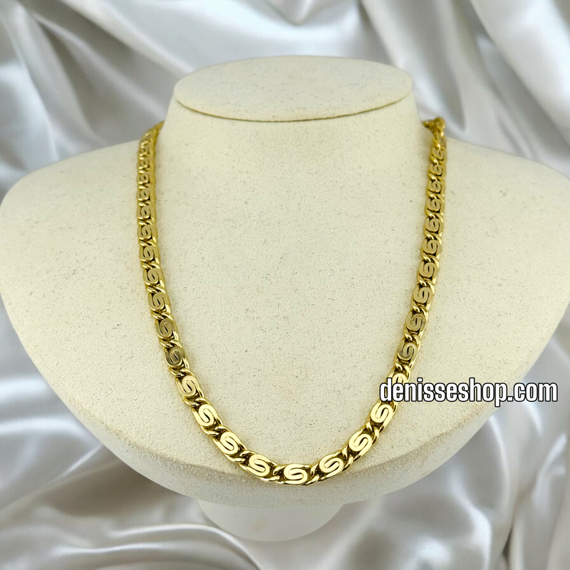 14K ROUND DESIGN NECKLACE CHAIN 18&