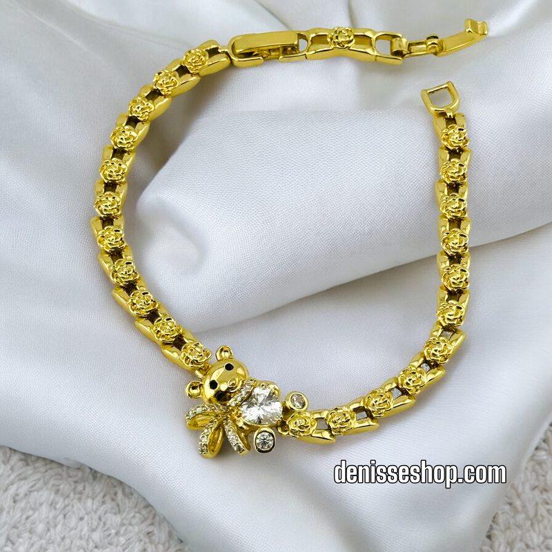 14K BEAR BRACELET BR499