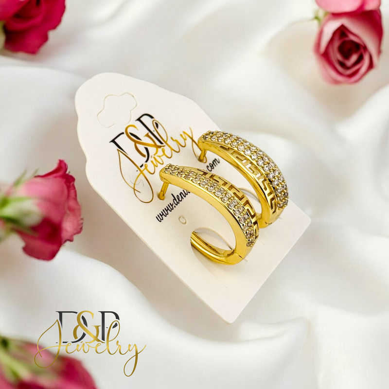 14K LONG  HOOP EARRING HP650