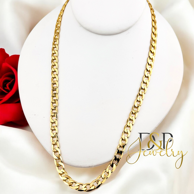 14K CUBAN CHAIN CH119 7MM
