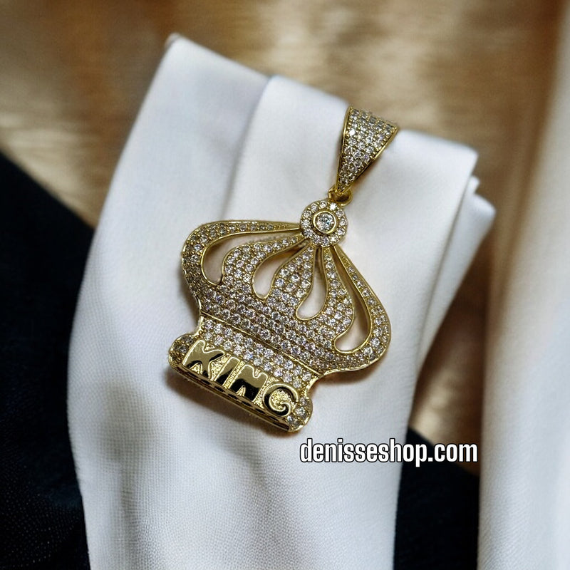 14K CROWN PENDANT P268