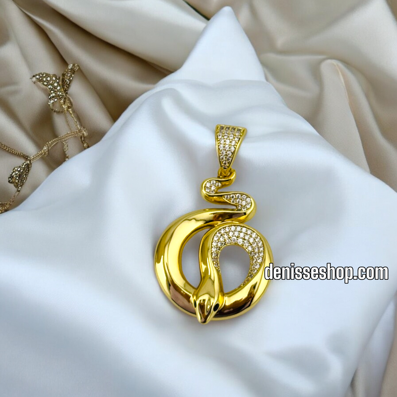 14K / BLING SNAKE PENDANT P564