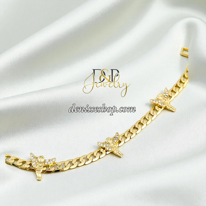 14KGOLD ANGEL BRACELET BR854