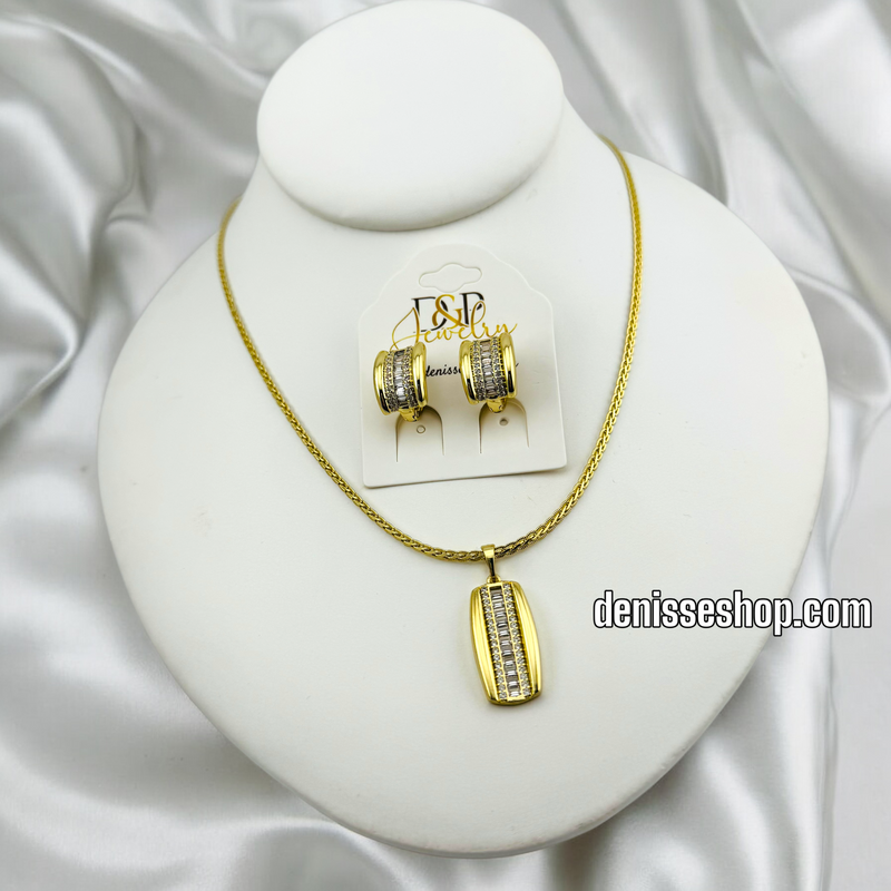 14K ELEGANT NECKLACE SET N203