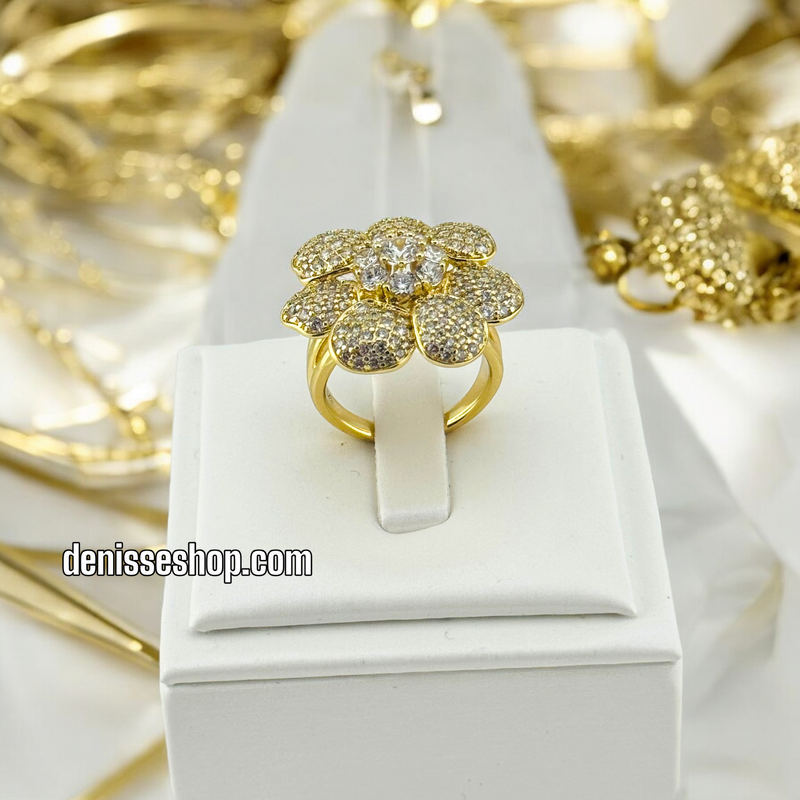 14K FLOWER RING RG224