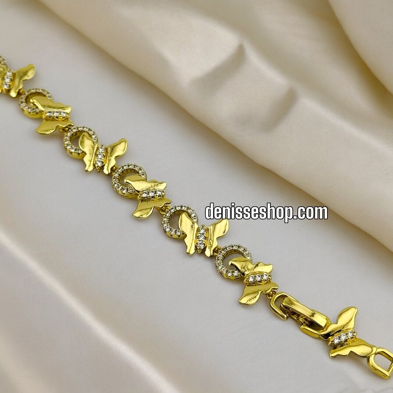 14K BUTTERFLY BRACELET BR402