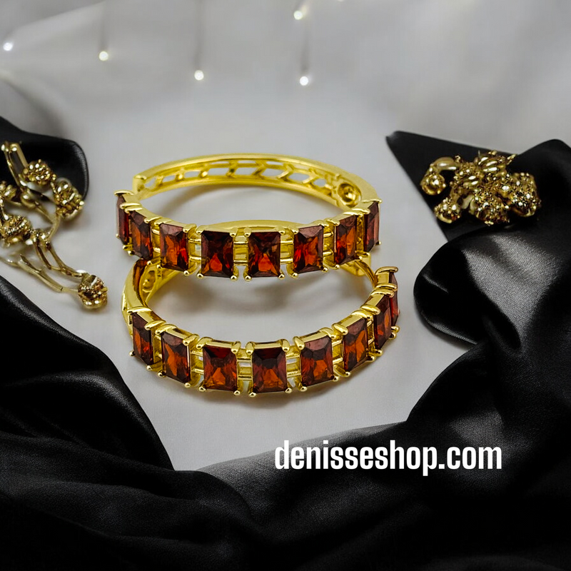 14K RED HOOPS HP445