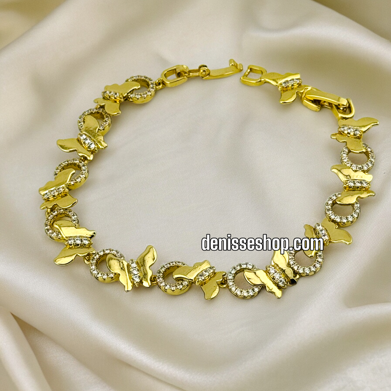 14K BUTTERFLY BRACELET BR402