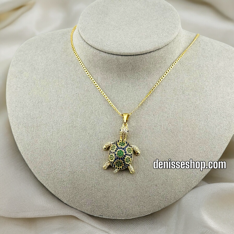 14K TURTLE PENDANT P383